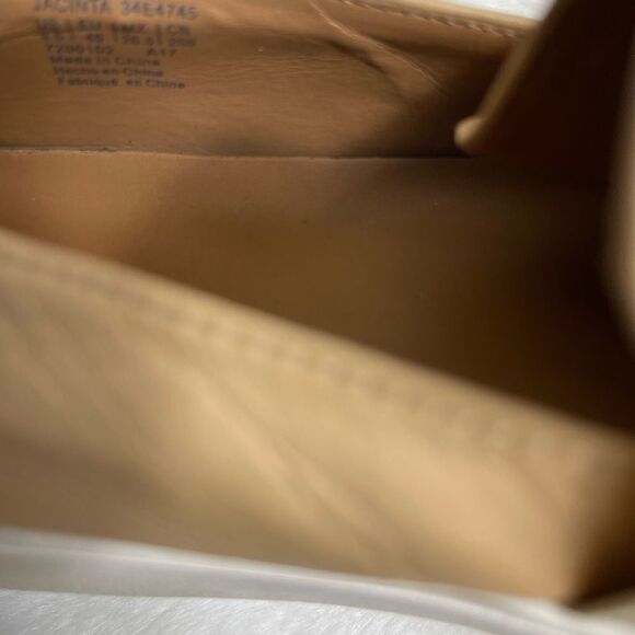 Calvin Klein Jacinta leather sand storm color platform slip on sneakers SZ9.5 - Picture 10 of 11